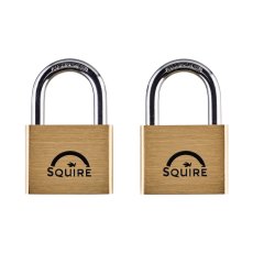 Twinpack Brass Padlocks 50mm