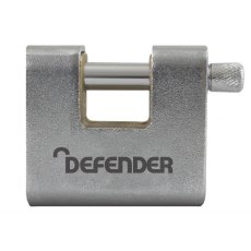 Armoured Block Padlock 80mm Silver