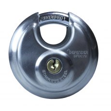 Discus Padlock 70mm Silver