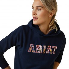 Ariat 3D Logo Hoodie Navy/Red