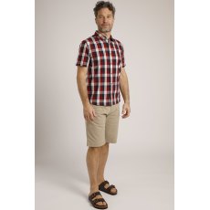 Weird Fish Judd Short Sleeve Check Shirt Garnet