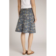 Weird Fish Malmo Organic Skirt Blue Mirage Size 16