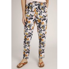 Weird Fish Tinto Eco Viscose Printed Trousers White