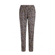 Weird Fish Tinto Eco Viscose Printed Trousers Dark Navy