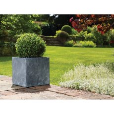 Slate Light Grey Cube Pot