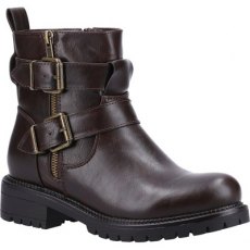 Divaz Sarah Zip Up Boot Brown