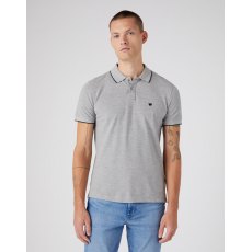 Wrangler Melee Polo Shirt Mid Grey Size L