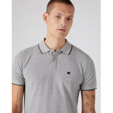 Wrangler Melee Polo Shirt Mid Grey Size L