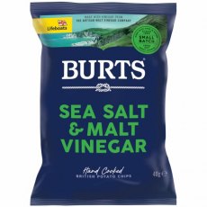Burts Salt & Malt Vinegar Crisps 40g