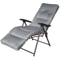Cairo Padded Relaxer Chair Grey