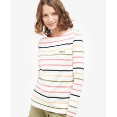 Barbour Hawkins Top White Stripe Size 16