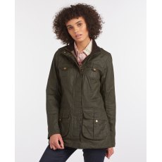 Barbour Defence Lightweight Wax Jacket Olive