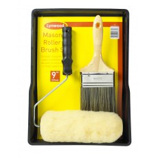 Lynwood Masonry Roller & Brush Set 9"