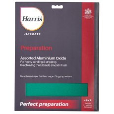 Harris Ultimate Aluminium Oxide Sandpaper 4 Pack