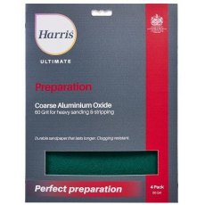Harris Ultimate Aluminium Oxide Sandpaper 4 Pack