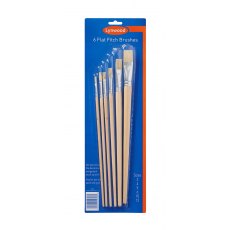 Lynwood Flat Fitch Paint Brush 6 Pack