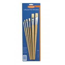 Lynwood Round Fitch Paint Brush 6 Pack