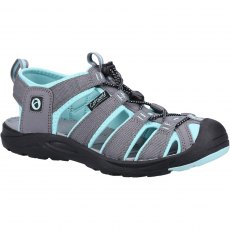 Cotswold Marshfield Recycled Sandal Grey Turquoise