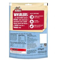 Bakers Whirlers Bacon & Cheese 270g