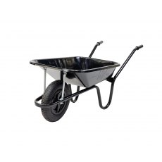 Walsall Contractor Pneumatic Black Wheelbarrow 85L