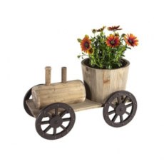 Wooden Tractor Planter