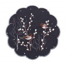 Hedgerow Pewter Round Doily