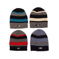 Boys Knitted Striped Ski Hat