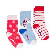 Joules Bamboo Horse Spot Socks 3 Pack