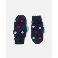 Joules Bella Mittens French Navy 3-7 Months