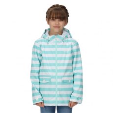 Regatta Aruba Waterproof Jacket Blue Stripe Size 7-8