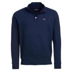 Barbour Half Snap Sweatshirt Navy