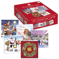 Xmas Card Bumper 25 Pack