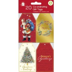 Gift Tags Traditional 20 Pack