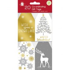 Gift Tags Metallic 20 Pack