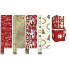 Gift Wrap Traditional 4m Assorted