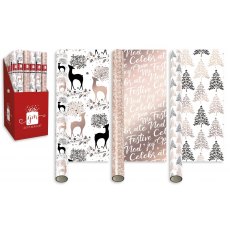 Gift Wrap Rose Gold 1.5m Assorted