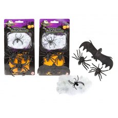 Spider & Bats With Web Assorted