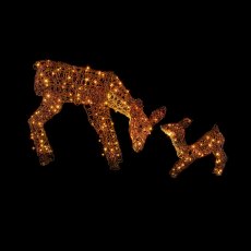 Light Up Acrylic Deer Set