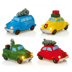Light Up Christmas Car Assorted