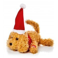 Christmas Laughing Puppy 28cm