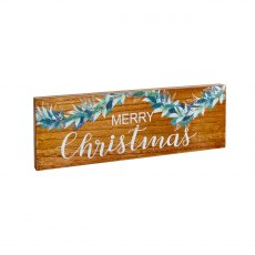 Wooden Merry Christmas Plaque 45cm
