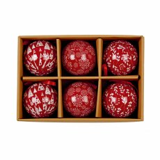 Decoupage Skandi Bauble 6 Pack