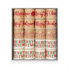 Ribbon Xmas Message 5m Assorted