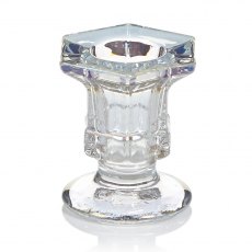 Hexagonal Glass Candle Holder