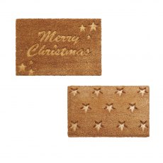 Stars & Merry Xmas Door Mat
