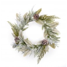 Flocked Eucalyptus Wreath