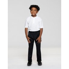 Putney Boy's Pleated Elasticated Waist Trouser Black