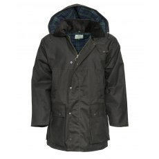 Hoggs Padded Wax Jacket Brown Size XXL