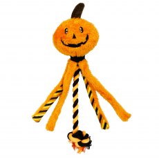 Dangles Halloween Pumpkin Dog Toy