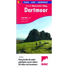 British Mountains Map Dartmoor
